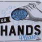 Метална табела "Мийте си ръцете, моля!" 3